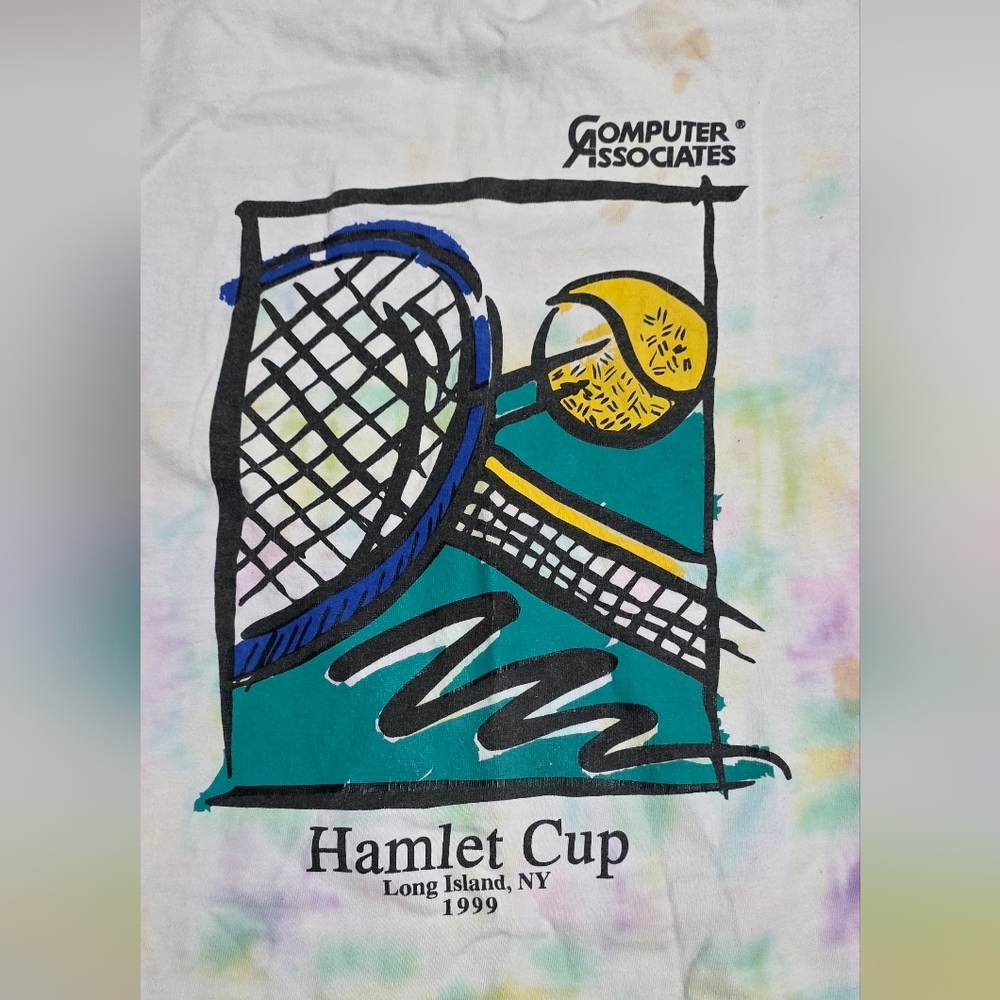 Vintage 1999 RARE Hamlet Cup Long Island New York Tennis Shirt Size M/L
